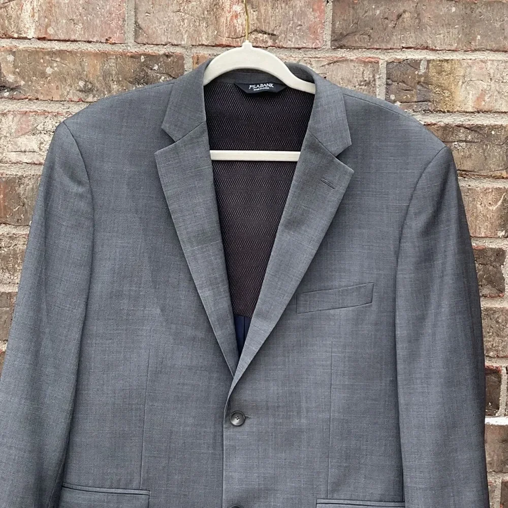 🔥 Take 50% OFF- Jos. A. Bank Men's Gray Suit Blazer
